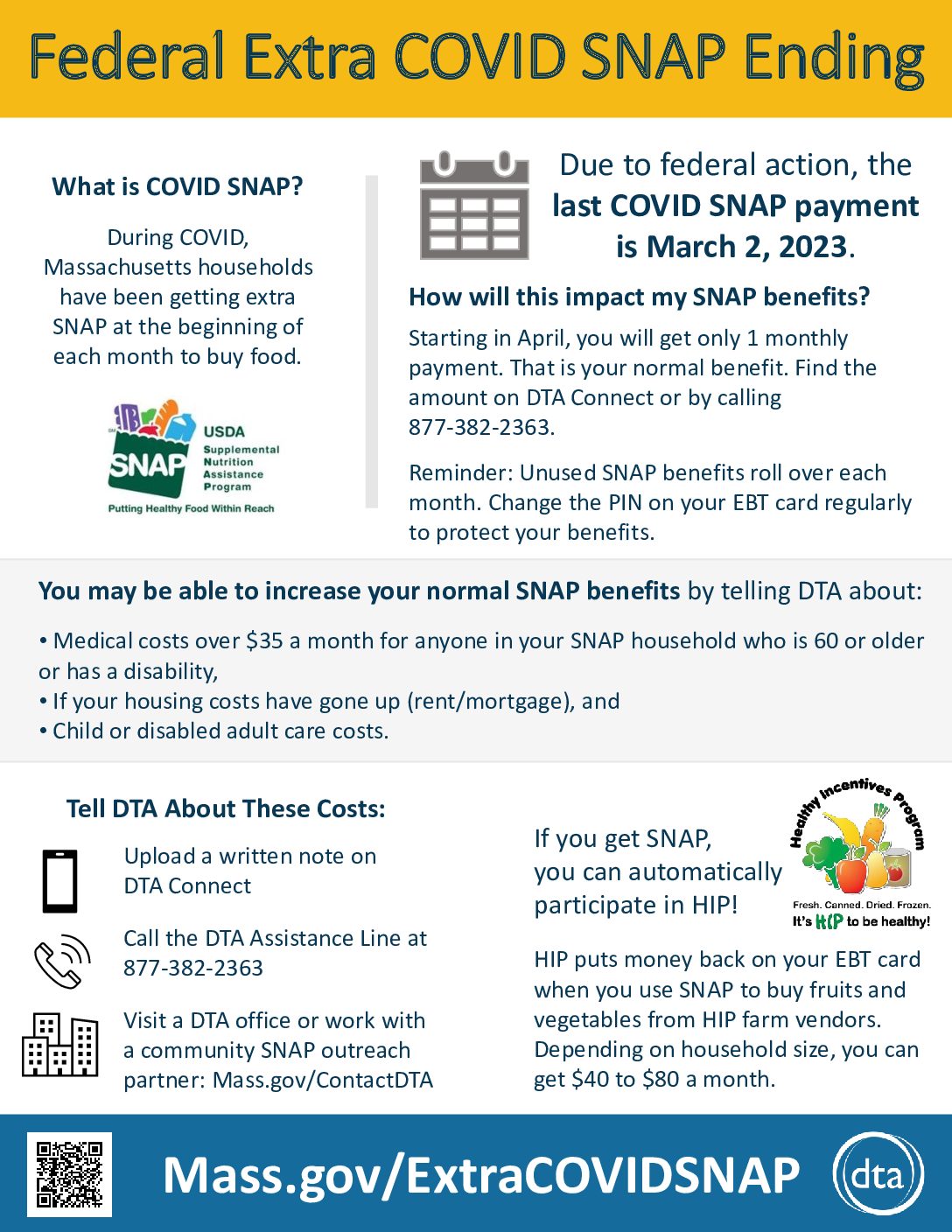 Extra SNAP Benefits Update